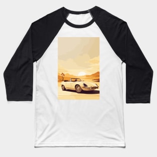 Vintage Car Desert Poster Baseball T-Shirt